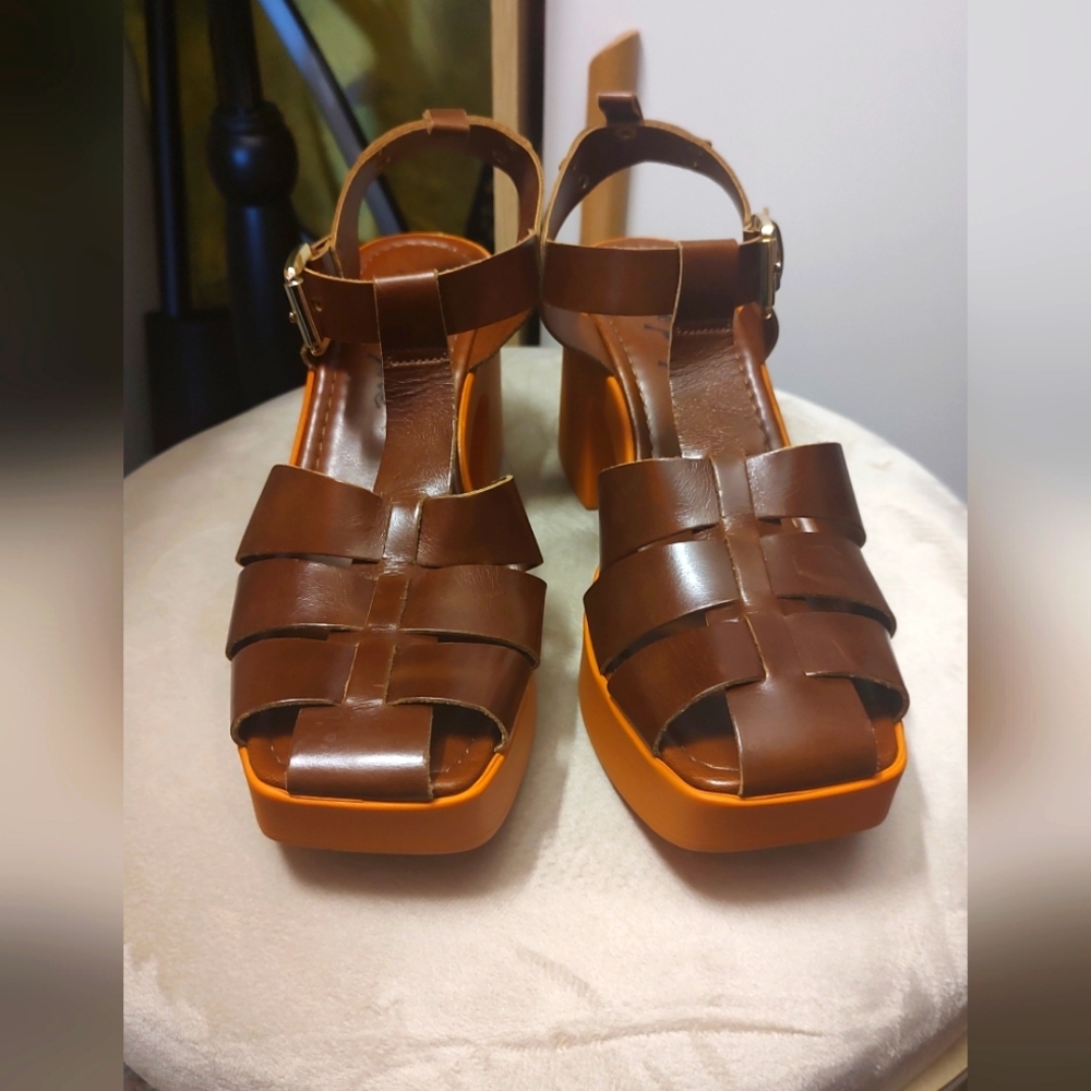 Free People chunky heel shoes 39